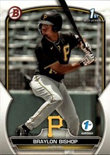 2023 Bowman 1st Edition Braylon Bishop #BPPF-90 Pittsburgh Pirates 27H