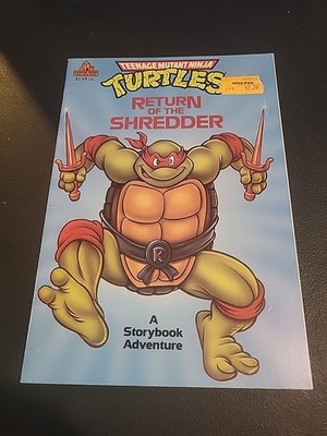 TMNT Book Storybook 1990 Teenage Mutant Ninja Turtles Return Of The Shredder