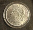 1921 MORGAN SILVER DOLLAR scratches