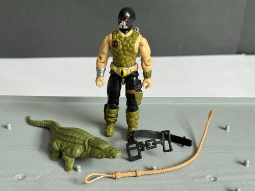 1987 Vintage Hasbro Gijoe Cobra Croc Master Action Figure