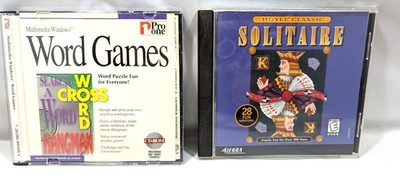 Vintage Computing ~ Sierra Hoyle Classic Card Games + Word Games ~ Win 3.1 or 95