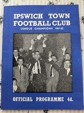ipswich v blackburn rovers 1962-63 div 1 18 august 1962 1st game of new season
