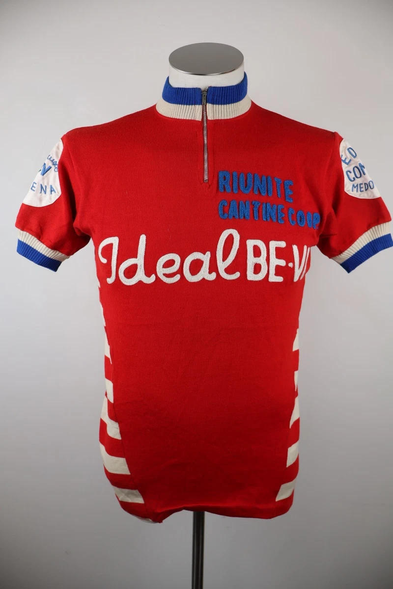 Maillot Cyclisme Vintage SERGAL - Laine Acrylique Jaune, Manches Longues, Demi-zip, Taille 2