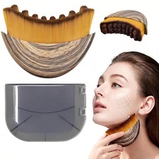 Lymphatic Drainage Face Brush Dry Brushing Massage Tool Contour Bristles
