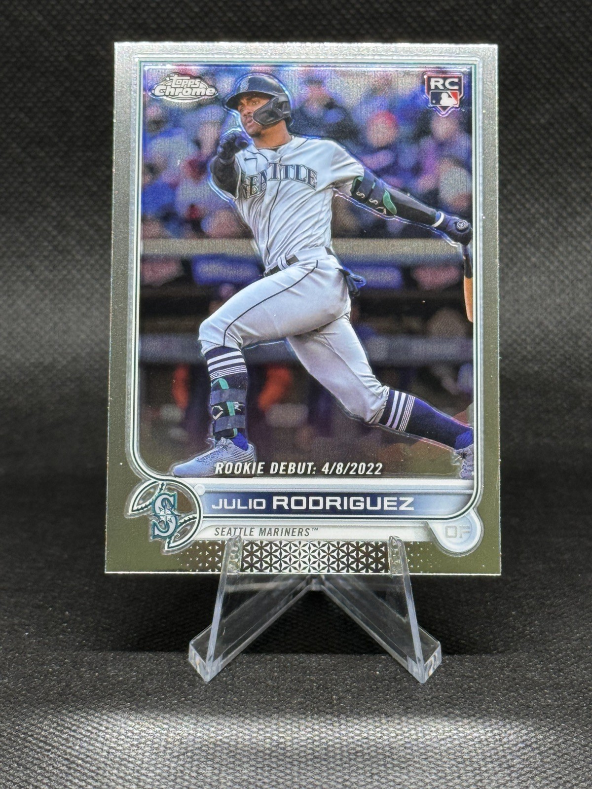 2022 Topps Chrome Update Julio Rodriguez #USC165 Rookie Debut RC Mariners