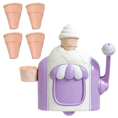 Ice Cream Machine Bubble Maker Toy Bath Foam Maker Toy For Toddler Creative Play