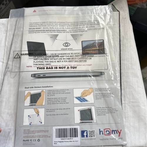 Magnetic Privacy Screen Protector for New MacBook Air 15 inch 2023-2024 NWT - Picture 13 of 14
