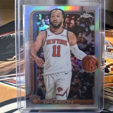 2025-26 Topps Chrome #101 Jalen Brunson New York Knicks Basketball Card