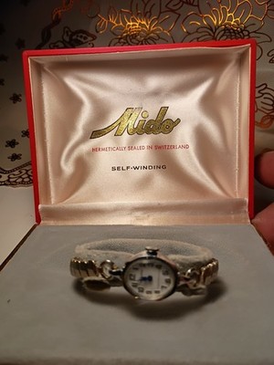 Mido Women's Vintage Self Winding Watch Swiss Made Ingraham WORKING CONDITION