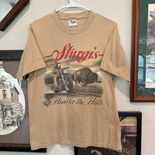 Vintage 90s RARE Sturgis Easy Rider Black Hills Rally Motorcycle Shirt Sz Medium