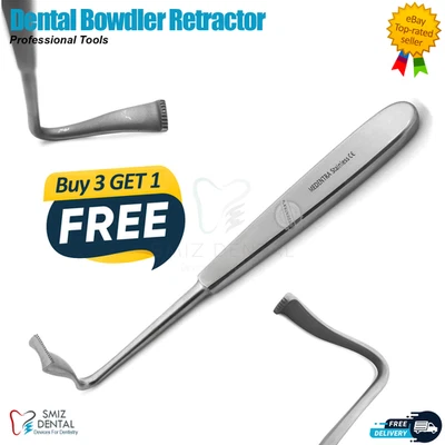 SMIZDENTAL Dental Bowdler Henry Rake Retractor Lower Wisdom Teeth Surgical Instruments New