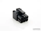PC 6-pin Modular Connector Housing Female - BLACK 1 pc
