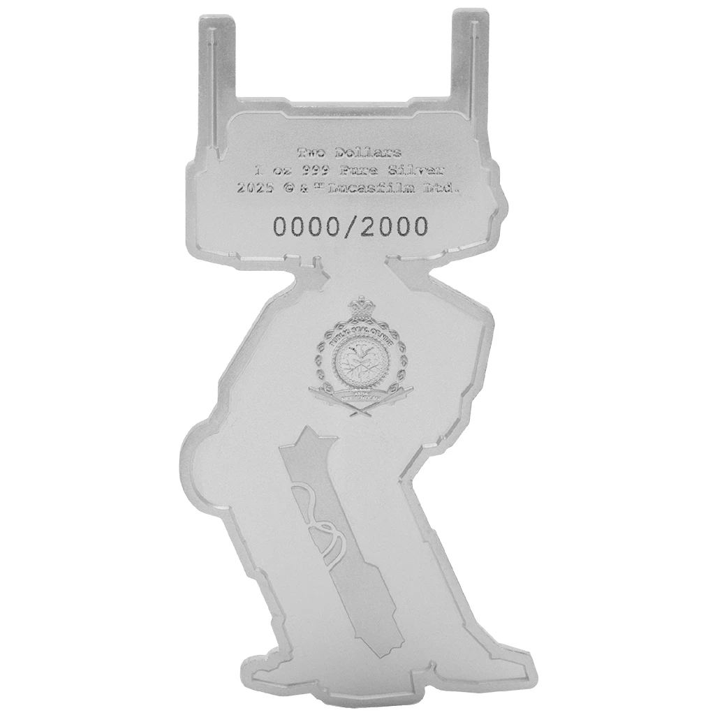 Moneta Argento Star Wars™ Droidi BD-72™ (3.) 2025 - Niue - 1 oz PP a colori - Foto 4 di 6