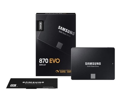 Samsung 870 EVO SATA III 2,5 Zoll SSD, 500 GB Festplatte Neu In UVP