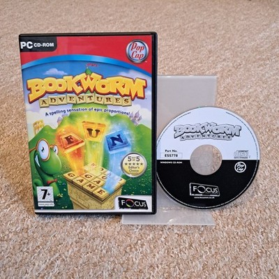 Bookworm Adventures PC CD-ROM Video Game Spelling Word Puzzle Editor's Choice