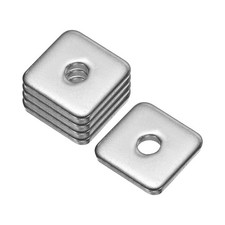 Square Washer, 5Pcs M5x20x20x3mm 304 Stainless Steel Square Plate Washers