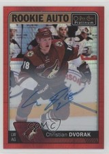 2016 O-Pee-Chee Platinum Rookie Red Prism 13/50 Christian Dvorak #R-CD Auto 19ed