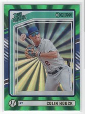 #118 Colin Houck 2024 Donruss Green Laser Rated Prospect New York Mets