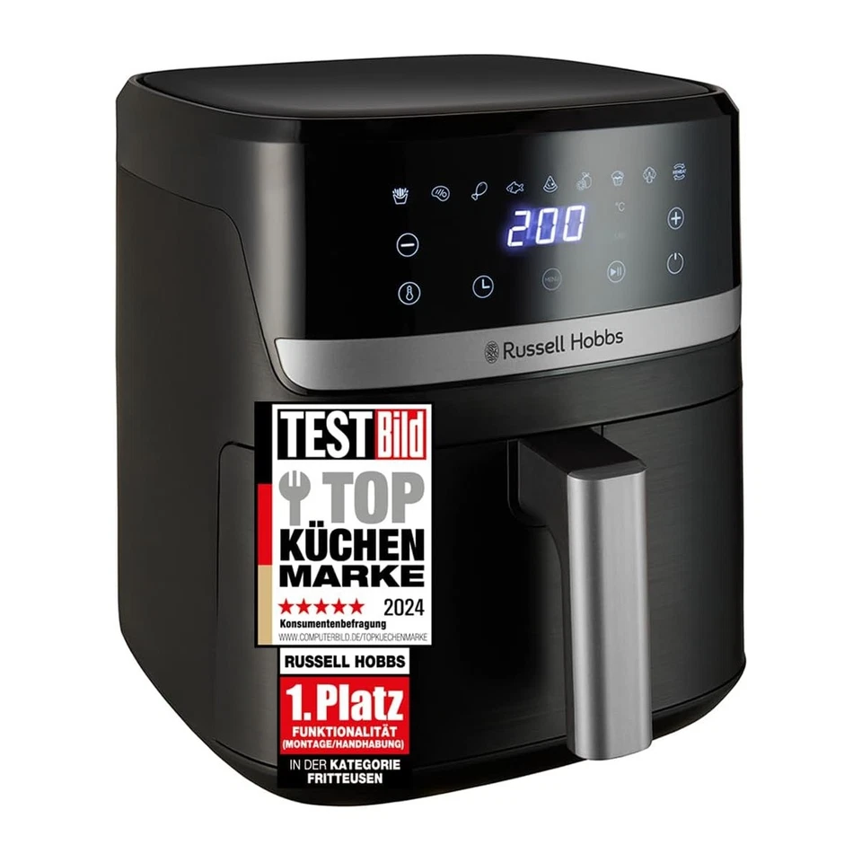 RUSSELL HOBBS Heißluftfritteuse 5,5L Rapid Air Fryer SatisFry 27621-56 Grillen
