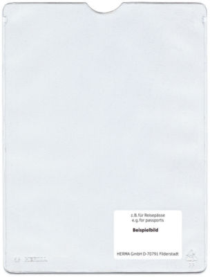 Herma 5022 Ausweishüllen Steckhüllen 110 x 155 mm für Format DIN A6, Sparbücher