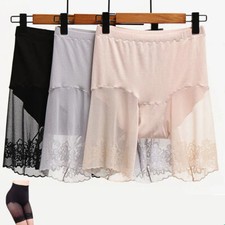 Women Lace Panty Safety Shorts Body Shaper Anti Chafing Safety Knickers Solid