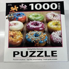Turner Licensing Jigsaw Puzzle 1000 Pieces Delightful Donuts Multicolor Rainbow