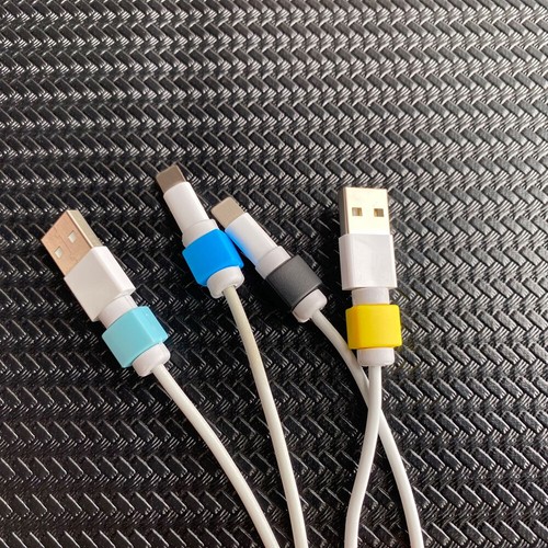 10Pcs USB Cable Protector Earphone Wire Cord Silicone Cover Data Charger Sleeve - Picture 6 of 12