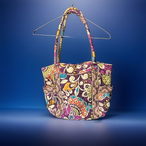 Vera Bradley Paisley Floral Village Pink Swirl Quilt Mandy Tote Bag. Retired - Picture 2 of 7