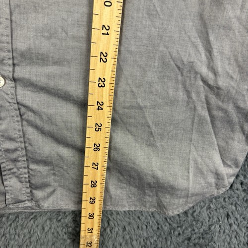 Aquascutum Shirt Mens Large Grey Button Up Cotton Silky Shiny Style London Smart - Picture 4 of 6
