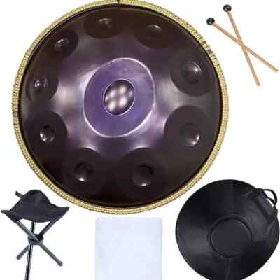 440Hz Handpan 22 Inch 9/10/12  D Minor Beginner Taber Yoga Learning Gift