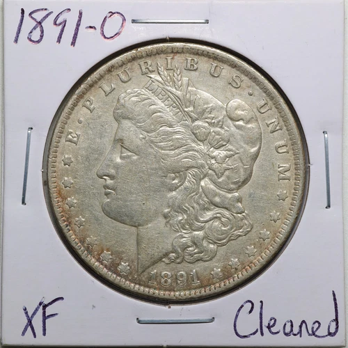 1891-O $1 Morgan Silver Dollar with XF Detail Cleaned #3220
