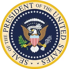 USA Presidential Seal Logo Vinyl Bumper Sticker Window Decal Multiple Sizes