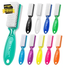 10 Pcs Handle Grip Nail Brush,  Hand Fingernail Cleaner Brush Manicure Tools Scr