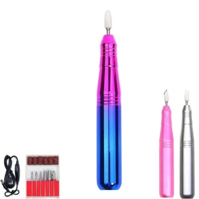 SC0 KIT FRESA UNGHIE ELETTRICA 35000 RPM USB MANICURE PEDICURE PORTATILE NAIL ART
