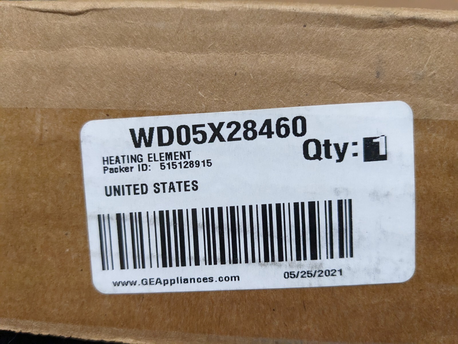 GE Dishwasher Heating Element WD05X28460 WD05X30298 AP7176300 
