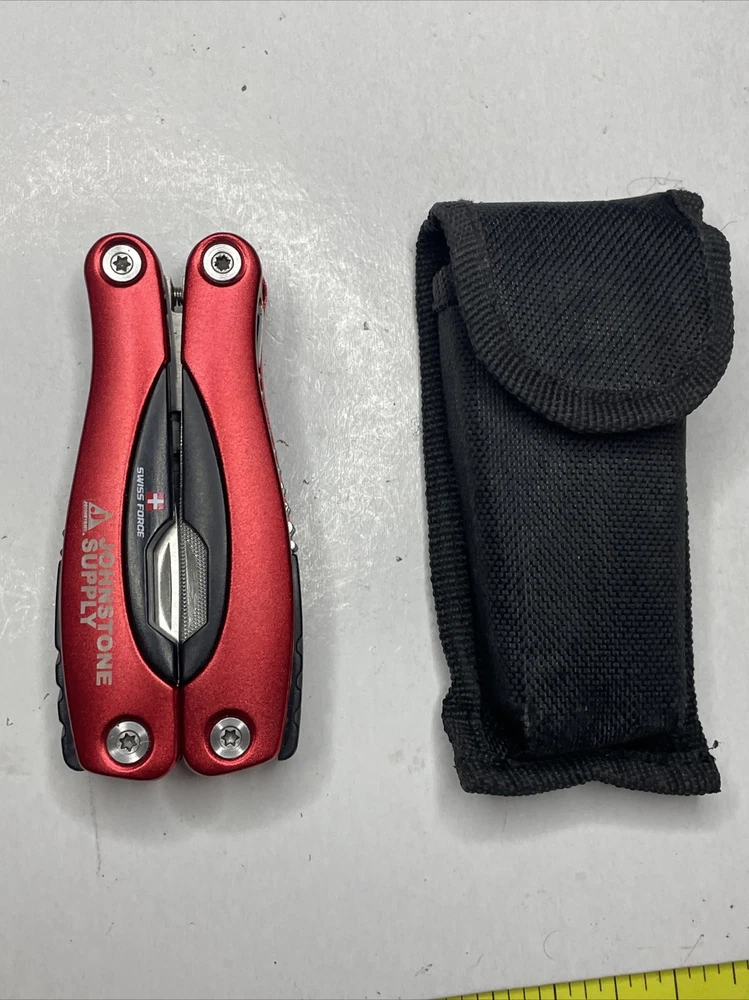Multi-Tool Multitool Red Swiss Force 13-IN-1 for Fishing Camping Biking Hiking