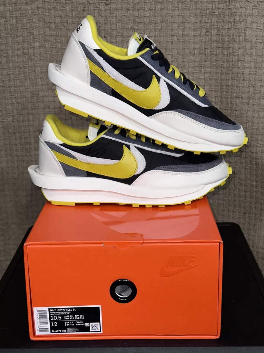 Nike LD Waffle Sacai Undercover Black Bright Citron Style DJ4877-001 Size  10.5