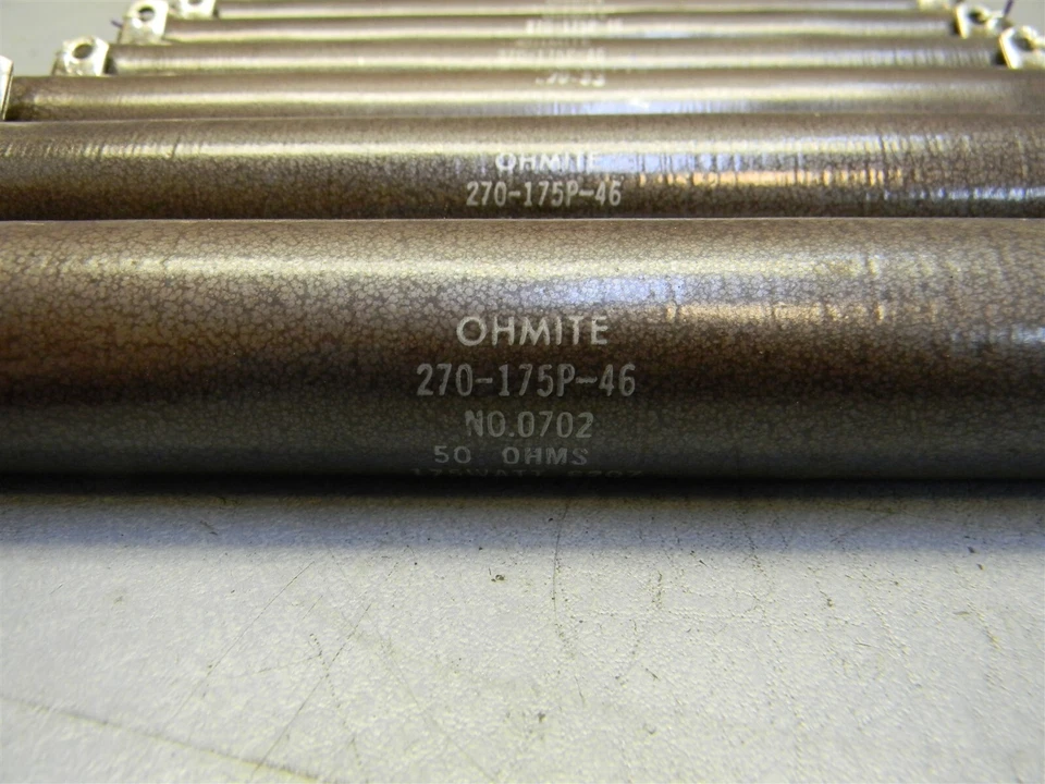 Resistencia Ohmite L175J50RE 270-175P-16 50 ohmios serie L175 175 vatios lote de 14 Foto 3 de 4