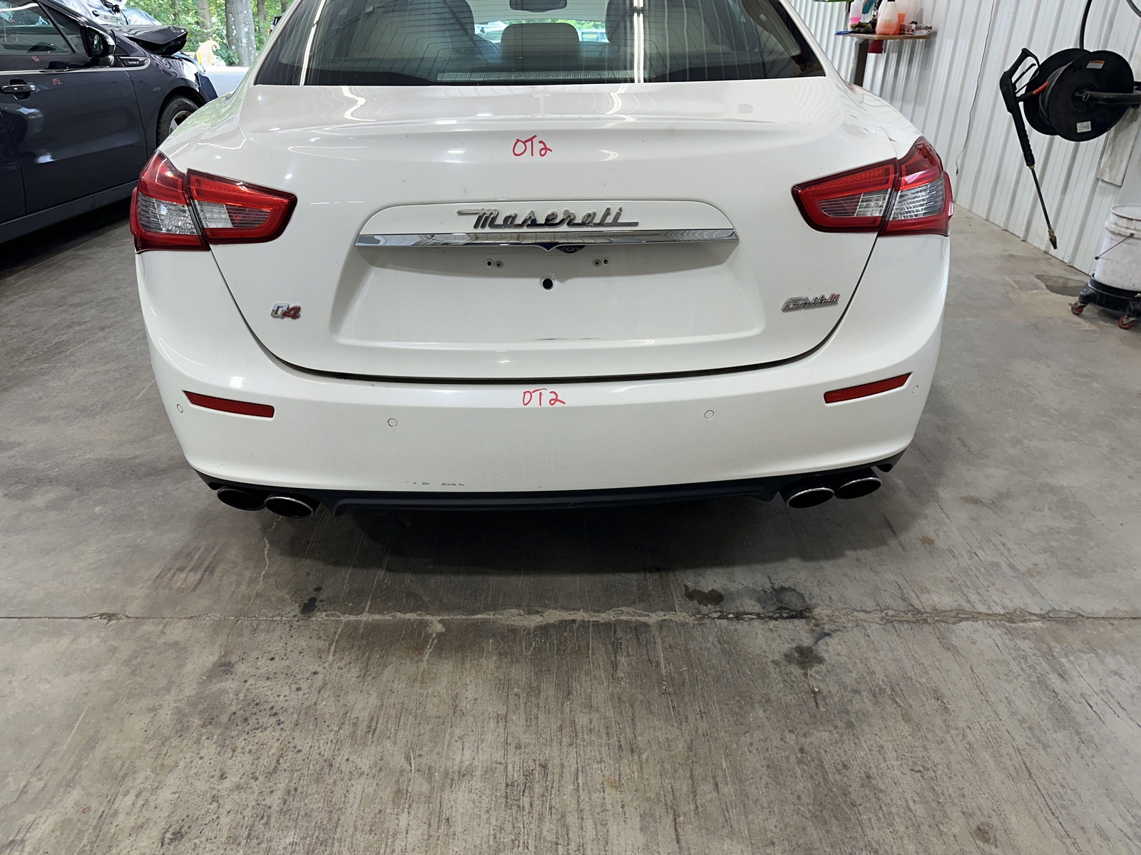 14-22 MASERATI GHIBLI REAR TRUNK DECKLID LIFT GATE BIANCO WHITE PAINT 268