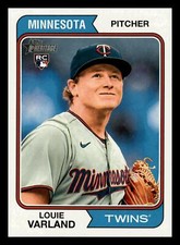 Louie Varland RC 2023 Topps Heritage #46 Rookie Minnesota Twins Centered Mint
