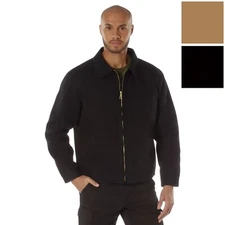 Rothco Heavyweight Canvas Work Jacket Rugged Workwear Jacket with Flannel Lining