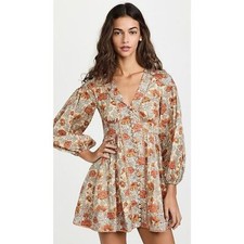 ZIMMERMANN Floral Print Dress AU 0P / US 4P 