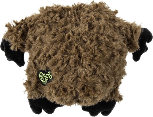 goDog PlayClean Sloth Squeaky Plush Dog Toy with Odor-Sloth (Brown) - Picture 5 of 7