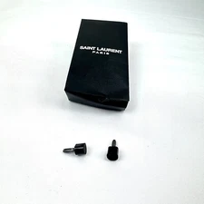 YSL Yves Saint Laurent  Pump Heel tips Replacement In Black Paper Bag, Authentic