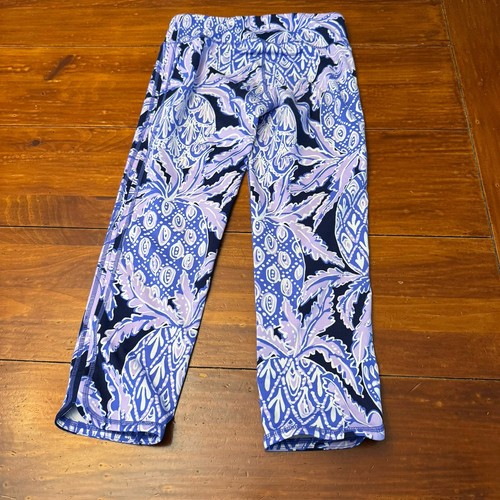 Lilly Pulitzer Size Small Weekender Crop Leggings Beckon Blue Coco Safari Print - Picture 11 of 12