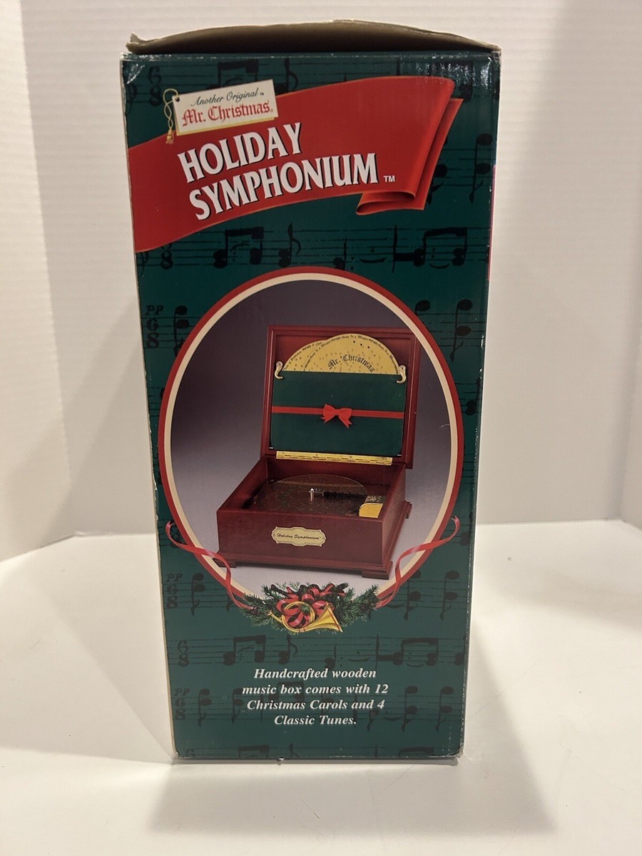Vintage Mr Christmas Holiday Symphonium Music Box With 16 Vintage Mr Christmas Holiday Symphonium Music Box With 16