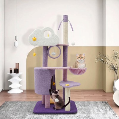 Cat Tree Tower House Condo Play Activity Center Large Scratching Post Furniture