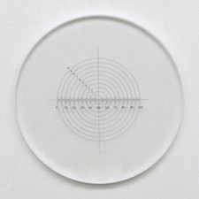 DIV 0.1mm Dia 20.4mm Scale Reticle Concentric Circle  Micrometer Microscope