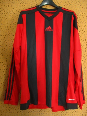 Maillot Adidas rouge et noir vintage années 2000 Jersey Football Jersey - M - Photo 1/4