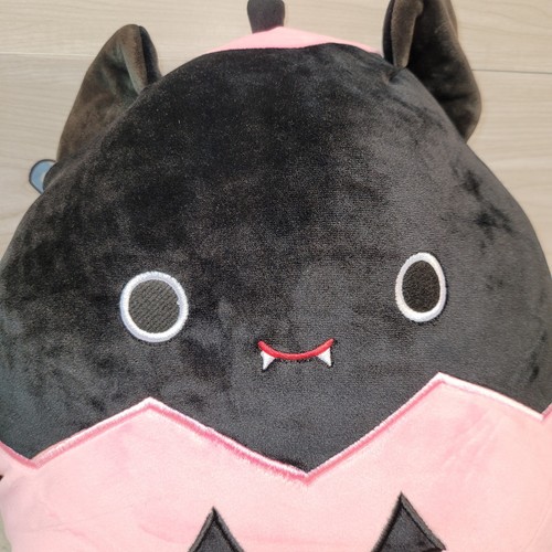 Squishmallows Halloween Emily the Bat In Pink Pumpkin Jack-O-Lantern 12" NWT NEW - Picture 3 of 6